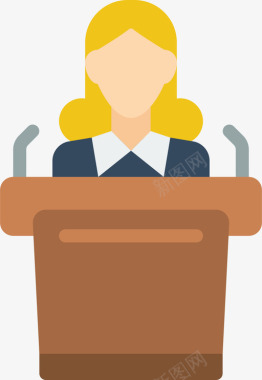 讲台讲台通讯40平坦图标