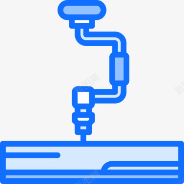 手动钻木7蓝色图标