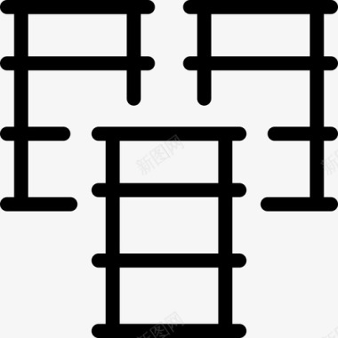 仓库标志原油8号仓库直线型图标