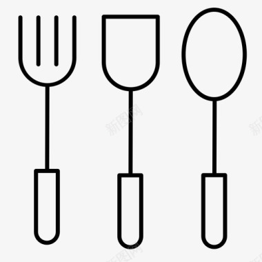 勺子餐具咖啡豆图标