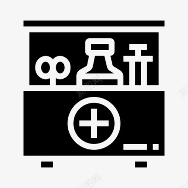 粉色急救标识急救药箱医疗图标