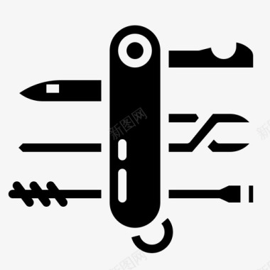刀具家用工具3实心图标