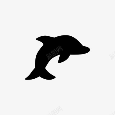 海豚潜水海洋图标