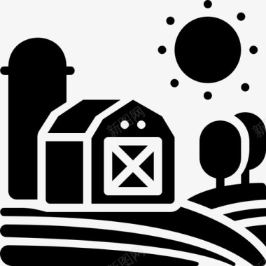 农舍农庄95填充图标