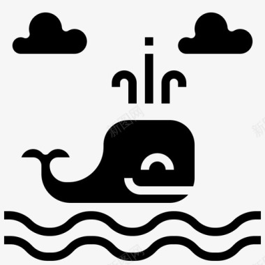鲸鱼动物王国海洋图标