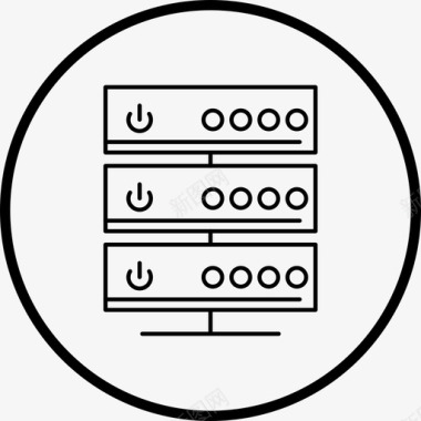 RAM存储器服务器数据数据库图标