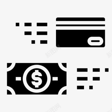信用卡信用卡金融188实心图标