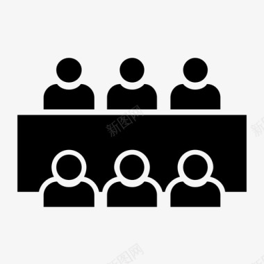 办公室人员标牌会议业务办公室图标