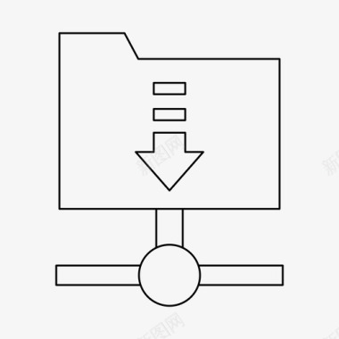 文件夹下载下载数据文件图标