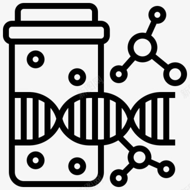 多彩DNADna结构献血71线性图标