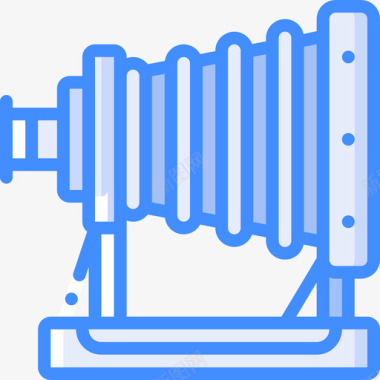 蓝色相机相机古董2蓝色图标
