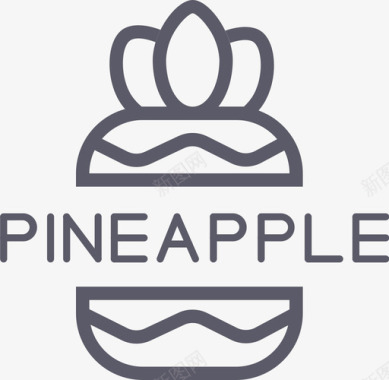 一片菠萝菠萝pineapple图标