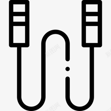 运动器材图片跳绳运动器材35直线型图标