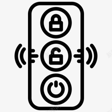 远程智能家居生活2线性图标