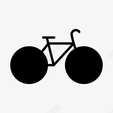 自行车城市固定图标