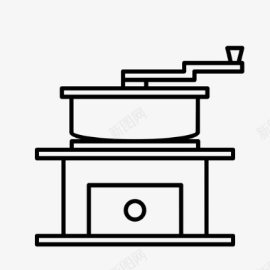 经典手工咖啡研磨机咖啡研磨机咖啡机图标