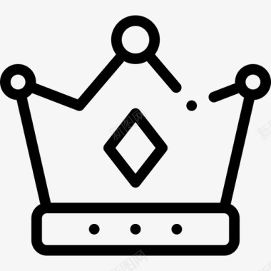 皇冠皇冠奢侈品商店43线性图标