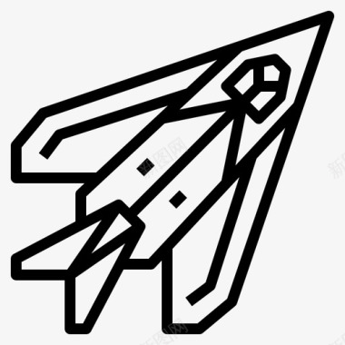 战斗机军用75外形图图标
