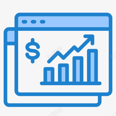 蓝色财务背景报告财务48蓝色图标