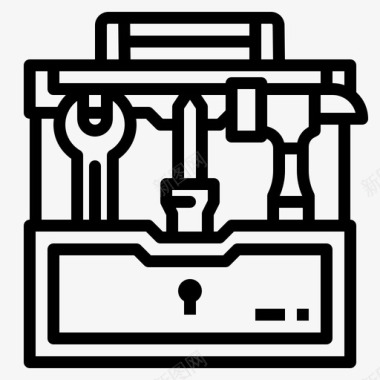 工具箱常用工具1线性图标