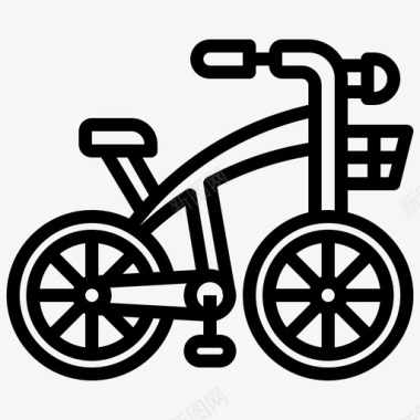 自行车游乐园61直线型图标