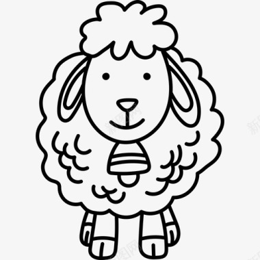 绵羊复活节29黑色图标