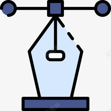 钢笔PNG钢笔工具设计168线颜色图标