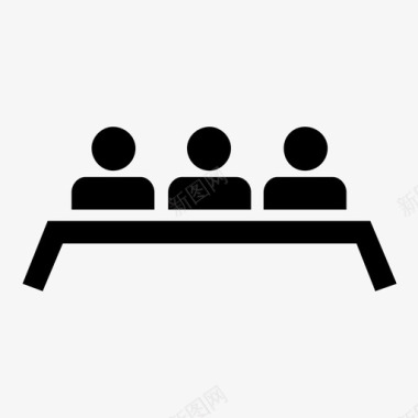 办公室人员标牌会议业务办公室图标