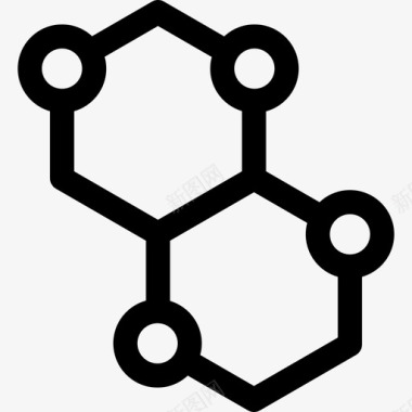 分子分子结构实验室63线性图标