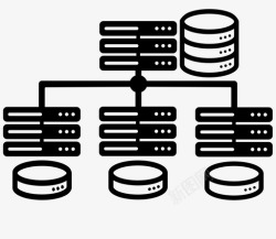集群服务分布式计算分布式分布式数据库高清图片
