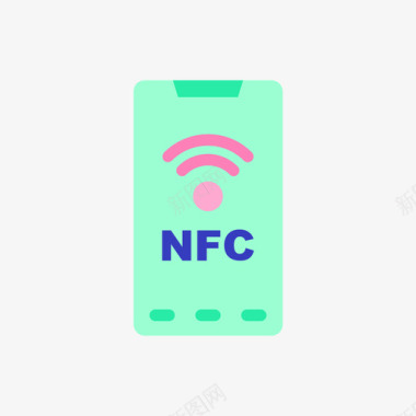 NFC互联系统Nfc物联网130扁平图标