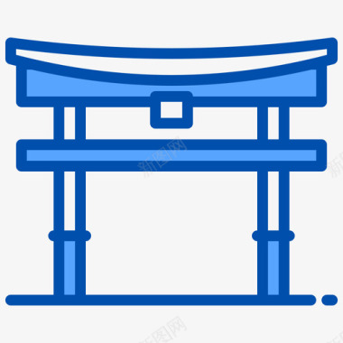日本旅行7蓝色图标