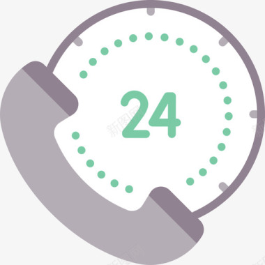 24小时服务24小时呼叫中心服务20平图标
