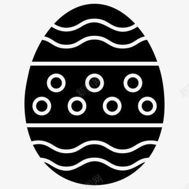 复活节彩蛋装饰彩蛋可食用图标