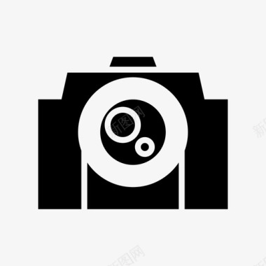 照相机图标照相机设备镜头图标