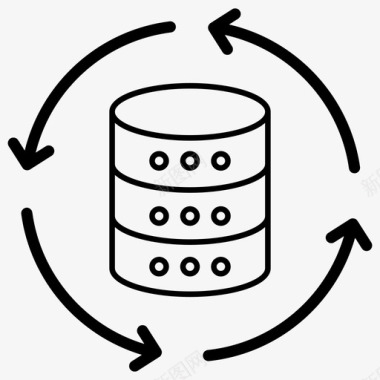 解数据分析数据集成备份系统数据转换图标
