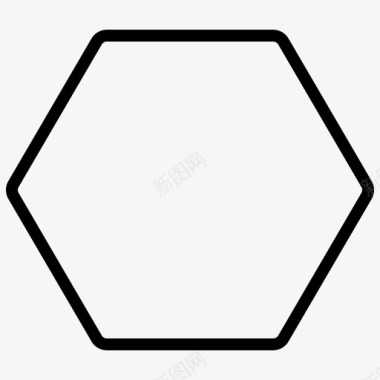 六边形几何形状图标
