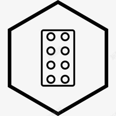 停用药物药片药物液晶显示器图标
