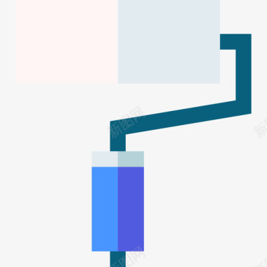 个性油漆背景油漆刷劳动节18扁平图标
