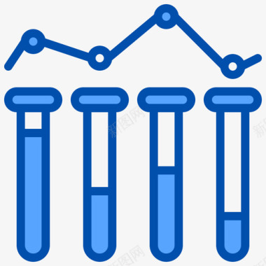 矢量数据分析图标分析数据分析25蓝色图标
