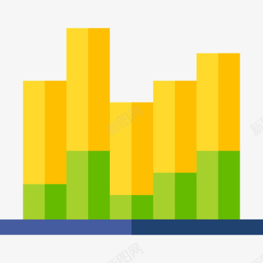 平面图矢量条形图图表和图表22平面图图标