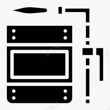 火花四溅焊接设备工业图标
