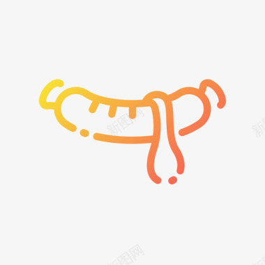 香肠肉店40梯度图标