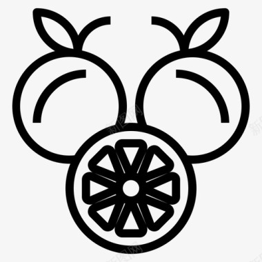 新鲜水果葡萄柚图标