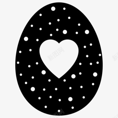 复活节彩蛋装饰蛋可食用图标