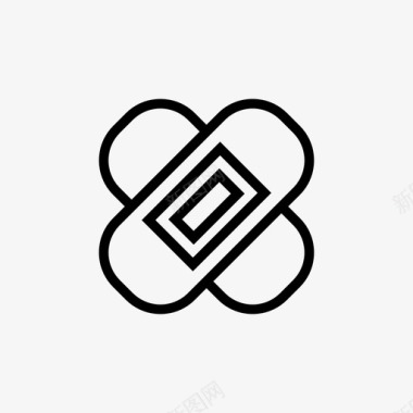 医疗设备展板创可贴绷带医疗设备图标