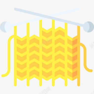 毛衣针织针织检疫2平纹图标