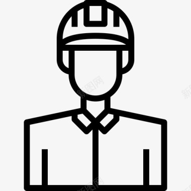 工程师头像男性图标