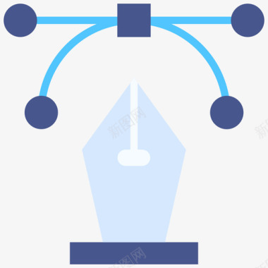 笔刨笔设计166扁平图标