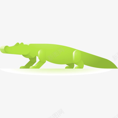 鳄鱼动物98彩色图标